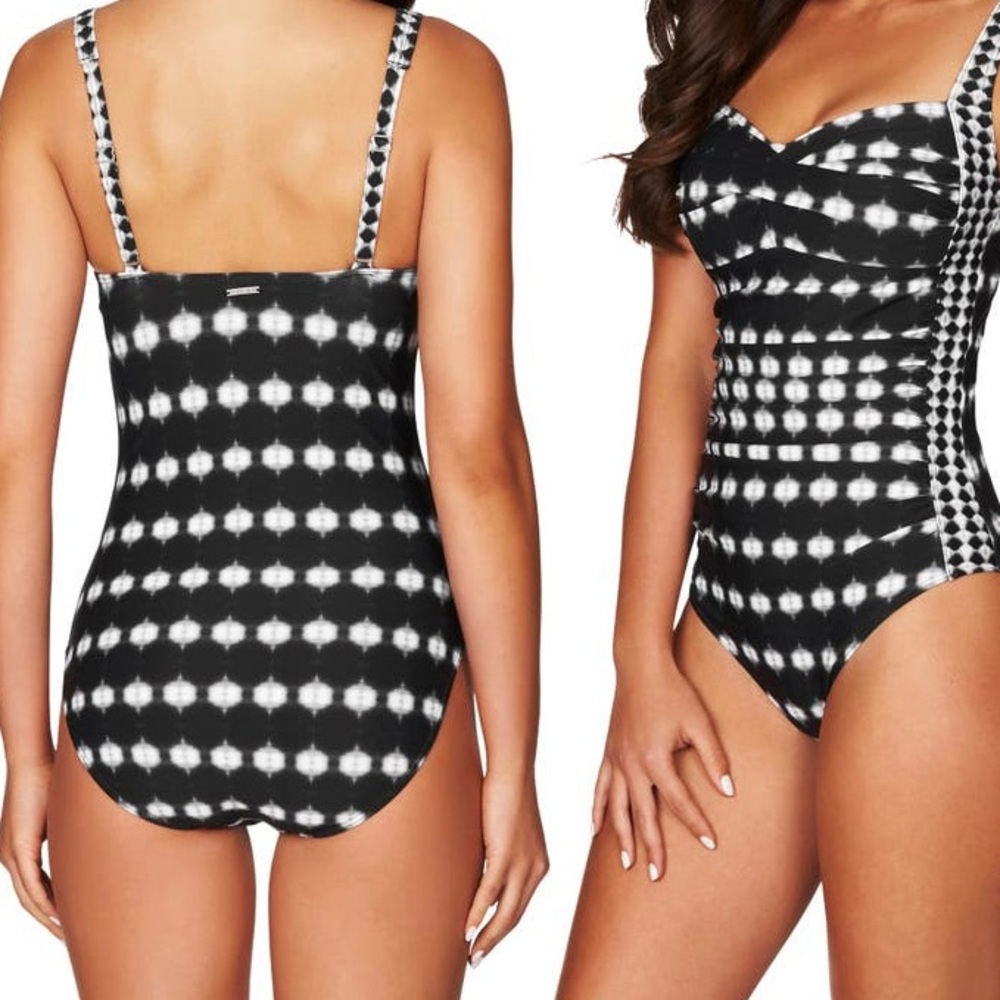 NWT Sea Level Twist Front Print one piece- size4